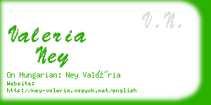 valeria ney business card